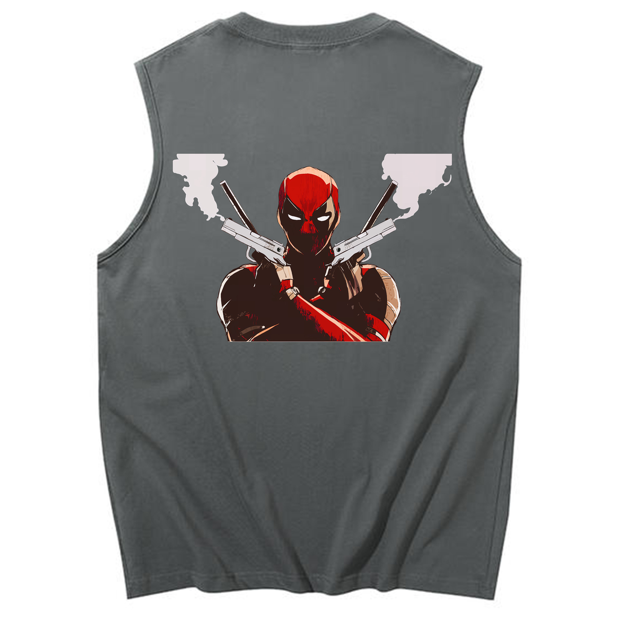 （画像用） Deadpool デッドプール コットン100％タンクトップ（背面プリント）
